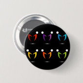 Badge Rond 5 Cm Les gens montrant ensemble l'unité (Devant & derrière)