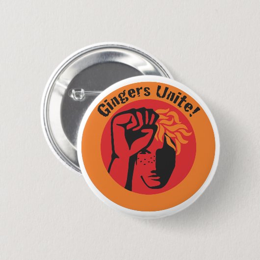 Badge Rond 5 Cm Les gingembres unissent ! (Devant & derrière)