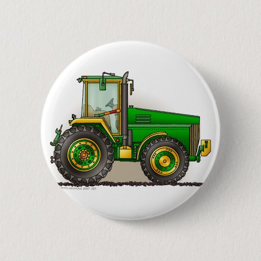 Badge Rond 5 Cm Les grands picots d'entraîneur verts (Devant)