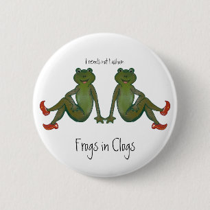 Badge Rond 5 Cm Les grenouilles en sanglots