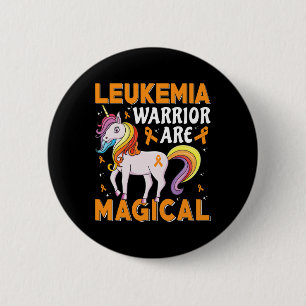 Badge Rond 5 Cm Les guerriers de la leucémie sont une sensibilisat
