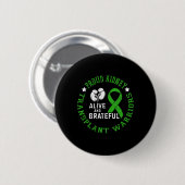 Badge Rond 5 Cm Les Guerriers De Transplantation De Rein Vivants E (Devant & derrière)