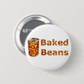 Badge Rond 5 Cm Les haricots à la sauce tomate (Devant & derrière)