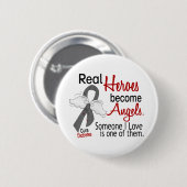 Badge Rond 5 Cm Les héros deviennent diabète d'anges (Devant & derrière)