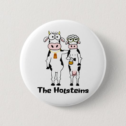 Badge Rond 5 Cm Les Holsteins (Devant)