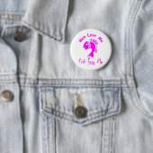 BADGE ROND 5 CM LES HOMMES M'AIMENT - LES POISSONS ME CRAIGNENT (En situation)