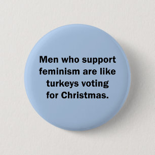 Badge Rond 5 Cm Les hommes qui soutiennent le féminisme sont comme