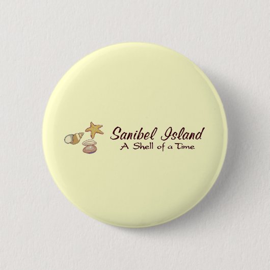 Badge Rond 5 Cm Les îles de Sanibel (Devant)