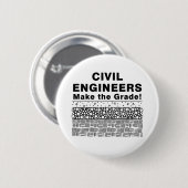 Badge Rond 5 Cm Les Ingénieurs Civils Font Le Grade (Devant & derrière)