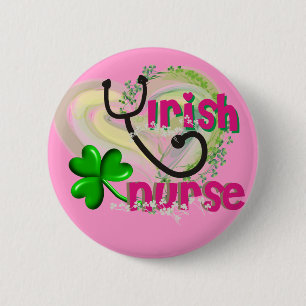 Badge Rond 5 Cm Les Irlandais soignent les cadeaux Artsy de coeur