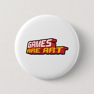 Badge Rond 5 Cm Les jeux sont art - jeu vidéo de jeu de Gamer