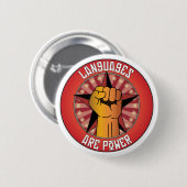 Badge Rond 5 Cm Les langues sont puissance (Devant & derrière)