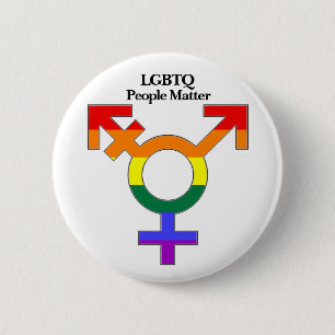 Badge Rond 5 Cm Les LGBTQ comptent pour les gens