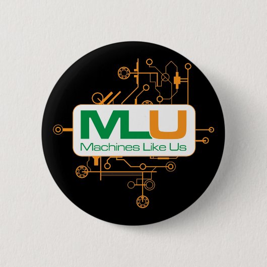 Badge Rond 5 Cm Les machines nous aiment nous boutonner (Devant)