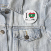 Badge Rond 5 Cm Les Maldives (En situation)