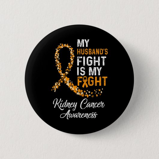 Badge Rond 5 Cm Les Maris combattent Mon combat Conscience du canc (Devant)