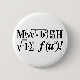 Badge Rond 5 Cm Les maths sont amusement !