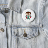 Badge Rond 5 Cm Les médecins sont de super héros (En situation)