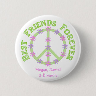 Badge Rond 5 Cm Les meilleurs amis personnalisés se boutonnent