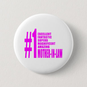 Badge Rond 5 Cm Les mères roses dans la loi : Première mère dan