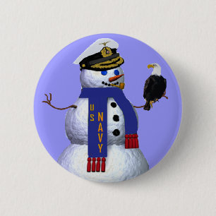 Badge Rond 5 Cm Les militaires de marine se boutonnent