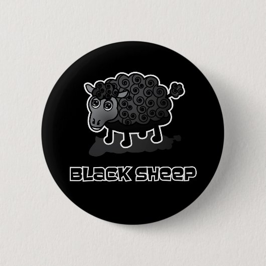 Badge Rond 5 Cm Les moutons noirs (Devant)