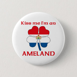 Badge Rond 5 Cm Les Néerlandais personnalisés m'embrassent que j