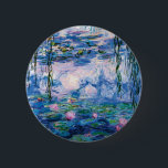 Badge Rond 5 Cm Les nénuphars de Monet<br><div class="desc">Les nénuphars de Monet. 
Veuillez visiter mon magasin pour une conception plus intéressante et plus de => bien choisi zazzle.com/iwheels* de couleur</div>