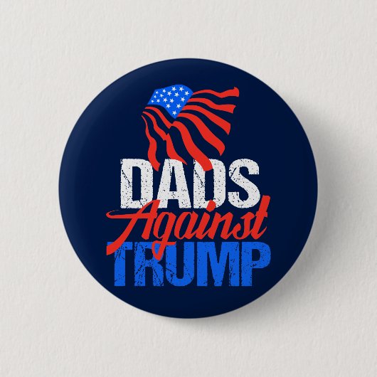 Badge Rond 5 Cm Les papas contre Trump (Devant)