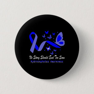 Badge Rond 5 Cm Les papillons de sensibilisation prennent en charg