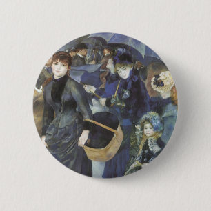 Badge Rond 5 Cm Les Parapluies de Pierre Renoir, Impressionnisme V