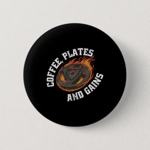 Badge Rond 5 Cm Les Plaques De Café Gagnent Gymnase Tenue D'Exerci