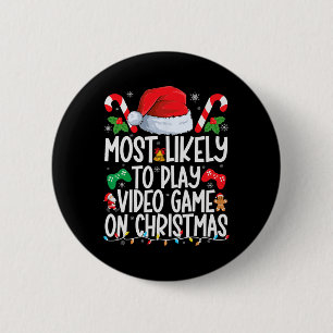 Badge Rond 5 Cm Les Plus Probables À Jouer Jeu Vidéo Famille Corre
