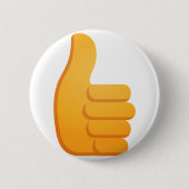 Badge Rond 5 Cm Les pouces lèvent Emoji (Devant)