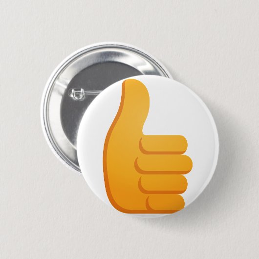 Badge Rond 5 Cm Les pouces lèvent Emoji (Devant & derrière)
