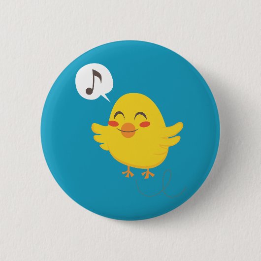 Badge Rond 5 Cm Les pousses de Pâques (Devant)