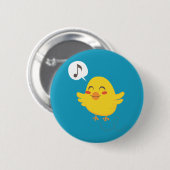 Badge Rond 5 Cm Les pousses de Pâques (Devant & derrière)