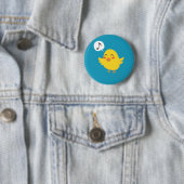 Badge Rond 5 Cm Les pousses de Pâques (En situation)