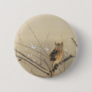 Badge Rond 5 Cm Les premières fleurs de prune par Nishimura Goun,
