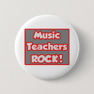 Badge Rond 5 Cm Les professeurs de musique Rock!
