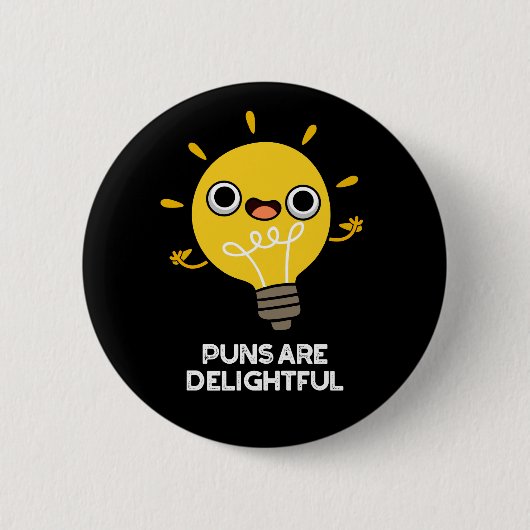 Badge Rond 5 Cm Les Puns Sont Délicatement Amusants Puce Amusant J (Devant)