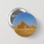 Badge Rond 5 Cm Les pyramides égyptiennes (Devant & derrière)