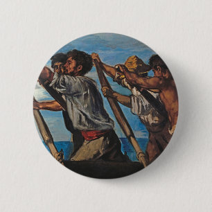 Badge Rond 5 Cm Les Rameurs (par Hans von Marées)