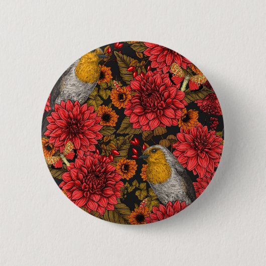 Badge Rond 5 Cm Les Robins de l'auccle garden (Devant)
