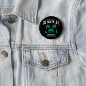 Badge Rond 5 Cm Les Seychelles (En situation)