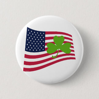 BADGE ROND 5 CM LES SHAMROCK-ETATS-UNIS