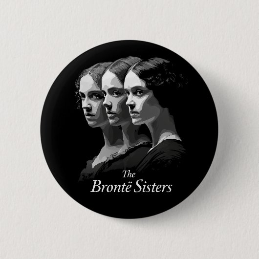 Badge Rond 5 Cm Les sœurs Brontë (Devant)