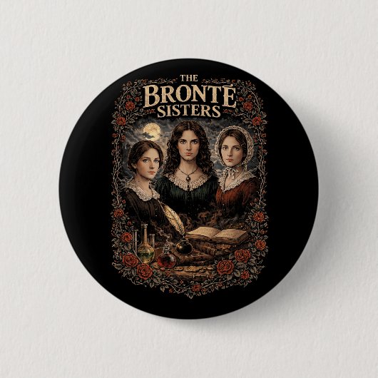 Badge Rond 5 Cm Les Sœurs Brontë (Devant)
