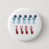 Badge Rond 5 Cm les souses de tuba sont des instruments .. (Devant)