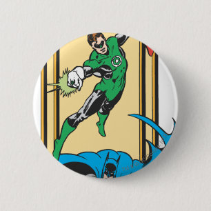 Badge Rond 5 Cm Les super-héros en action
